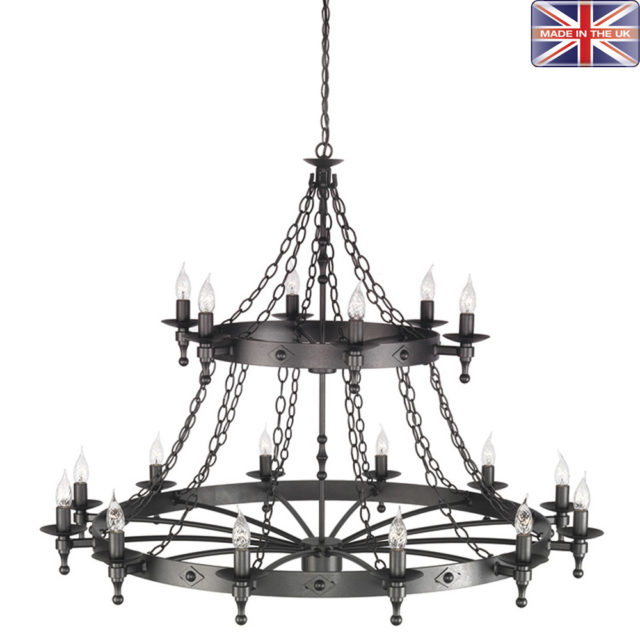 Suuri 2-kerroksinen taottu kruunu