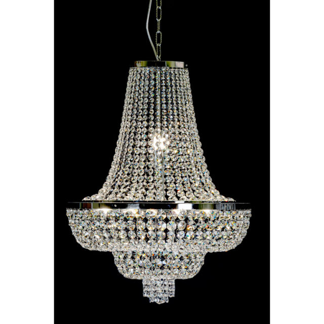 Kristallikruunu halkaisija 60 cm kromi