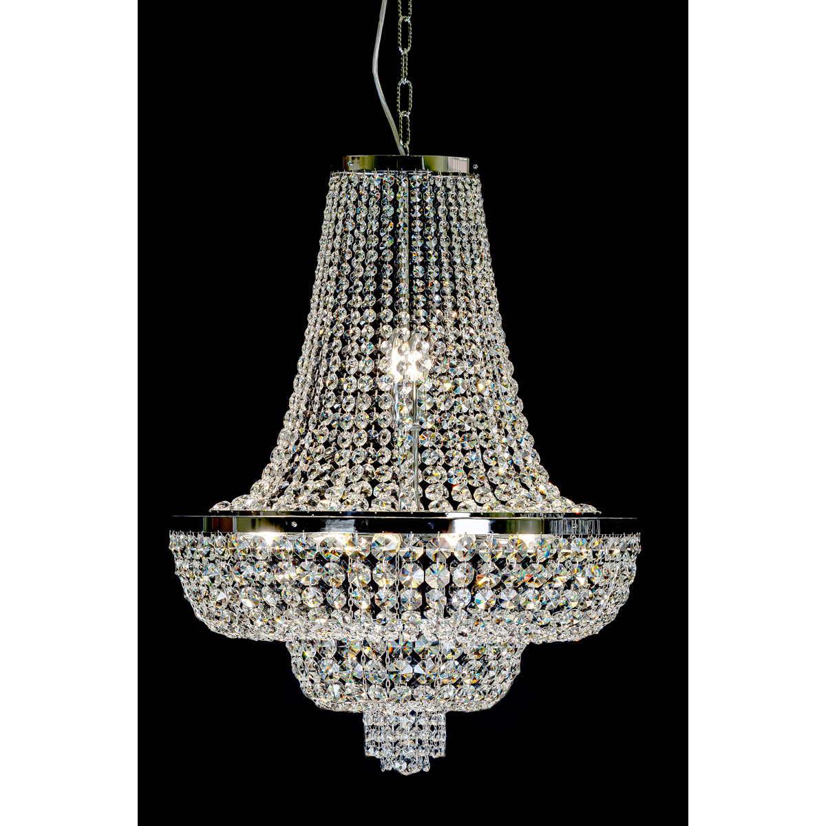 Kristallikruunu-Paris-60-h-80-double-kromi | Sisustusliike Portiikki Kristallikruunu halkaisija 60 cm kromi