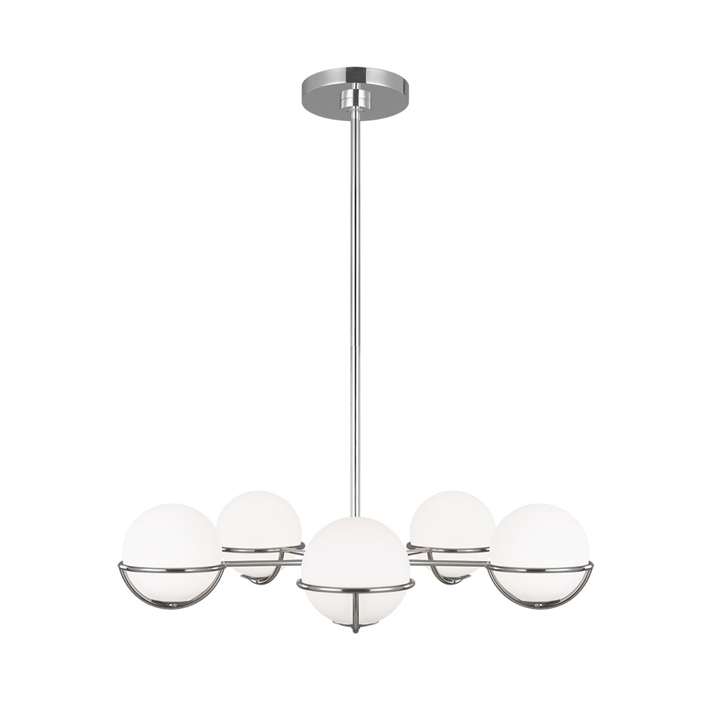 Kromi mid century modern kattovalaisin | Sisustusliike Portiikki Nikkeli mid-century modern kattovalaisin