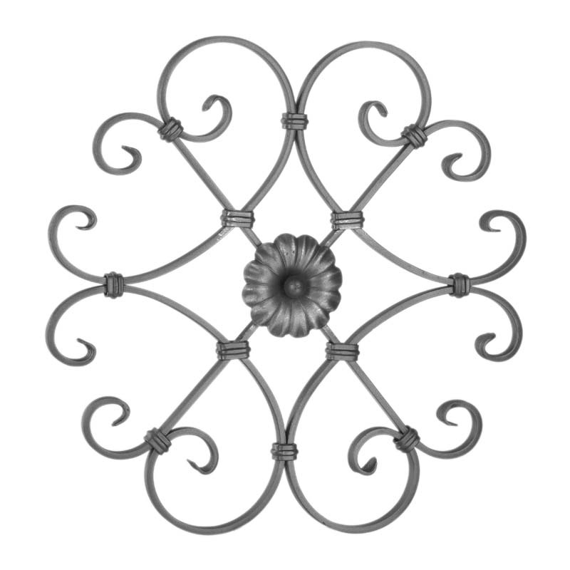 Suuri takorautakoriste sisustukseen | Sisustusliike Portiikki Takorautaosa, maalaisromanttinen sisustus, porttikoriste, koriste porttiin, suuri takorautakoriste